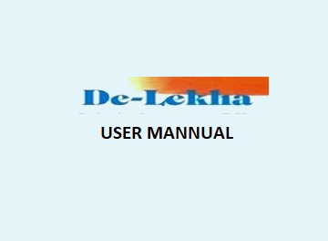 DELEKHA USER MANUAL