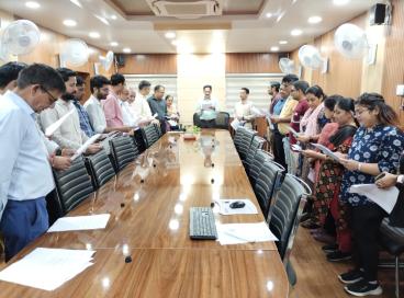 KHADI PLEDGE  AT PRINCIPLA ACCOUNTS OFFICE 