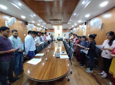 KHADI PLEDGE  AT PRINCIPLA ACCOUNTS OFFICE 