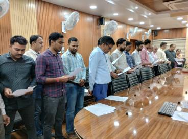 KHADI PLEDGE  AT PRINCIPLA ACCOUNTS OFFICE 